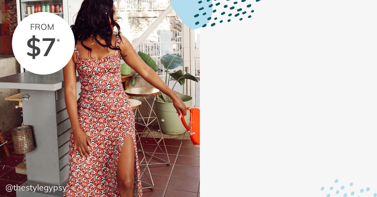 Planet-Lovin' Dresses Pre-loved means all the fun minus 79% of the carbon impact.